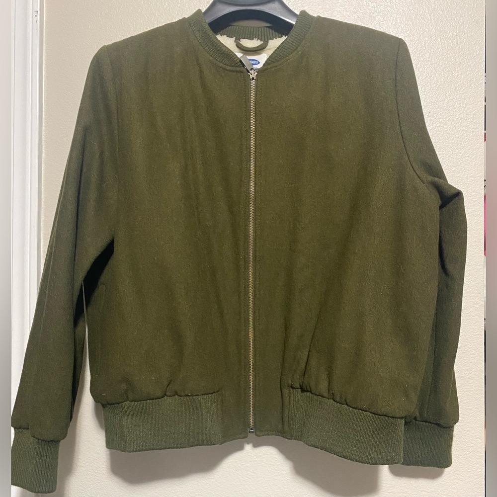 🔥Like New Womens Old Navy Army Green Peacoat-size xl